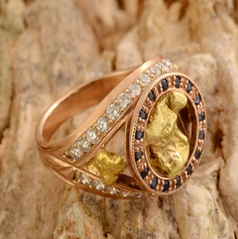 Кольцо со вставками ОСЗ                        Артикул - К 0109