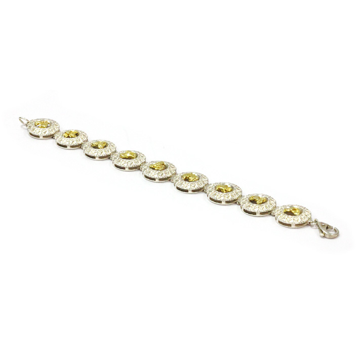 Браслет со вставками ОСЗ       Артикул - 1310 "Миллиония"